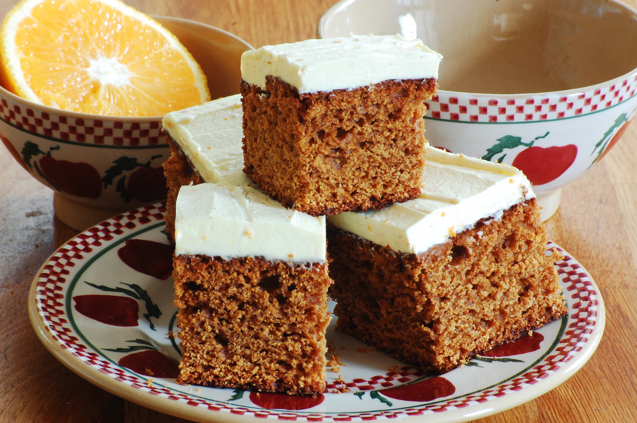 Everyday Gingerbread with Orange-Ginger Icing